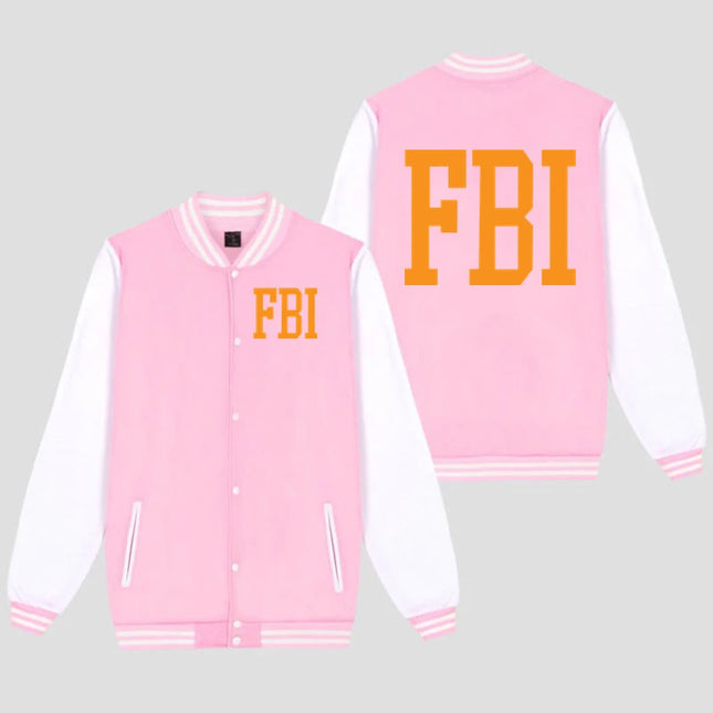 FBI Print Baseball Jacket Man Clothing Women Streetwear Fleece Bomber Jackets for Kids Coats Winter Jacket Men