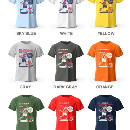 Japanese Snacks Hand-drawn Print T-shirt - Kawaii Food Illustration Design for Men Women Soft Cotton Top