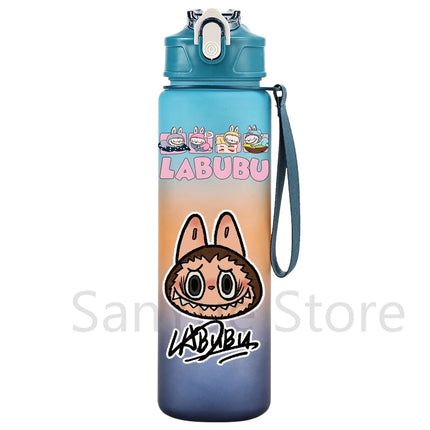 750Ml Cartoon Printed Water Bottle Teenger Student Drinking Portable Cartoon Large Capacity Outdoor Sport Water Cup Kid Gift