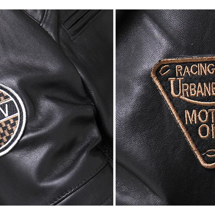 Sheepskin 100% Real Coat Men Autumn Winter Clothes Men's Leather Jacket 2023 Streetwear Moto Bliker Genuine Leathers 680