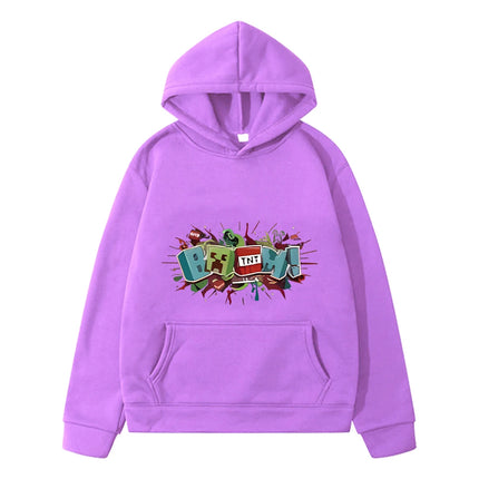 Minecraft print Autumn Kawaii hoodies Fleece sweatshirt y2k sudadera anime hoodie Cartoon jacket boy pullover kids clothes girls