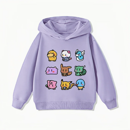 Potdemiel Pikachu Kids Hoodie  Soft and Comfortable Suitable for Boys and Girls Warm in Autumn and Winter Kids Hoodie Sweatshirt