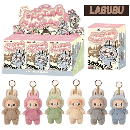 For Labubu Monster Exquisite Collection Series Blind Box Teddy Fluffy Toy Animated Character Face Doll Mystery Surprise Present