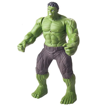 New Marvel Spiderman Hulk Ironman Anime Action Figure Toy Christmas Gift Pvc Movable Joints Luminous Doll Collection Model Toys