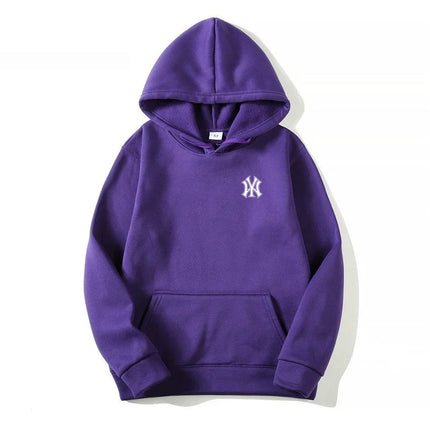 Men's and Women's Casual Fashion Trend Fleece Hooded Hoodies Spring Fall Outdoor Sweatshirt Popular Font Print Pullovers Coat