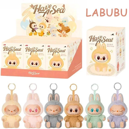 For Labubu Monster Exquisite Collection Series Blind Box Teddy Fluffy Toy Animated Character Face Doll Mystery Surprise Present