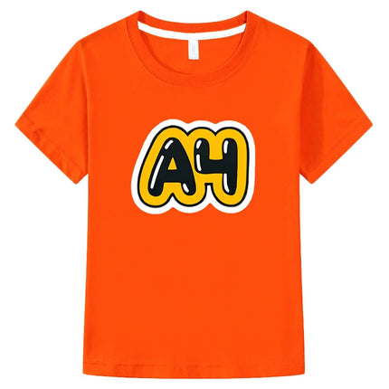 Merch Vlad A4 Kids T-shirt Boys and girls short Sleeved 100% Cotton Tops Влад a4 Бумага  boys clothes y2k one piece kids clothes