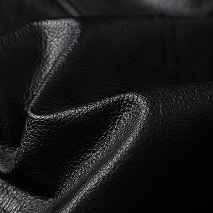 Vintage Black Brown Real Cowhide Genuine Leather Jacket Real Fur Men's Leather Jacket Bomber Men Leather Jacket Motorcycle Coat