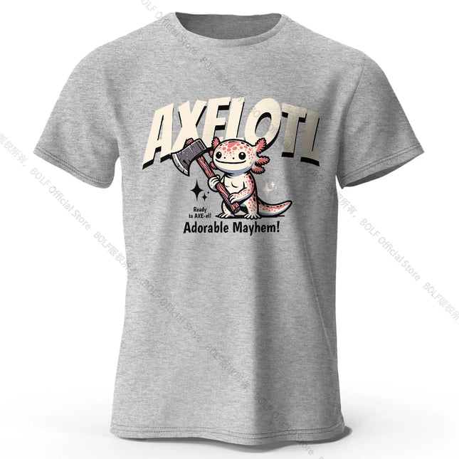 100% Cotton Playful Cartoon Animals Tee - Hand-drawn Adorable Creatures Design with Ultra Soft Fabric for Daily Casual