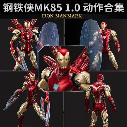 Hot Avengers Original Deluxe Iron Man Mk85 2.0 Toy Led Light Edition Mark 85 Lxxv Nano Armor 1/10 Action Figure Endgame Legends