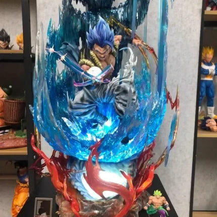 Dragon Ball 28cm Figure Gogeta Anime Figures Super Saiyan Vegeta Action Figurine Ls Pvc Gk Statue Model Doll Collection Gift Toy