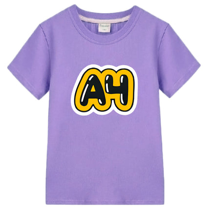Merch Vlad A4 Kids T-shirt Boys and girls short Sleeved 100% Cotton Tops Влад a4 Бумага  boys clothes y2k one piece kids clothes