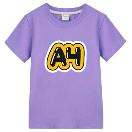 Merch Vlad A4 Kids T-shirt Boys and girls short Sleeved 100% Cotton Tops Влад a4 Бумага  boys clothes y2k one piece kids clothes