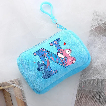 Disney Stitch Kawaii Coin Purse for Children Anime Cartoon Cute Wallet Boys Girls Key Card Storage Pouch Portable Clutch Bag