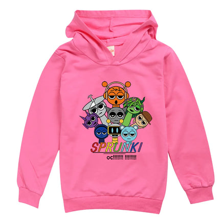 Incredibox Sprunki Hoodie for Kids Hoody Sweatshirts for Teen Boys Cartoon Coats for Girls, Casual Outerwear for Baby, Game, Hot