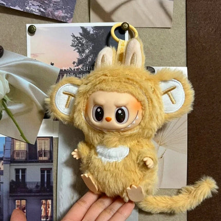 Ropa Labubu Cute Monkey Adventure Clothes Bear Rabbit Bib Pants Overalls Animal-themed Pendant Labubu Outfit Macaron Costume