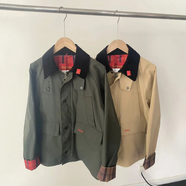 B@r Spey Year Of The Snake Limited Wax Free Jacket Jacket Hunting Windbreaker Color Sleeves Vintage Men's And Women's