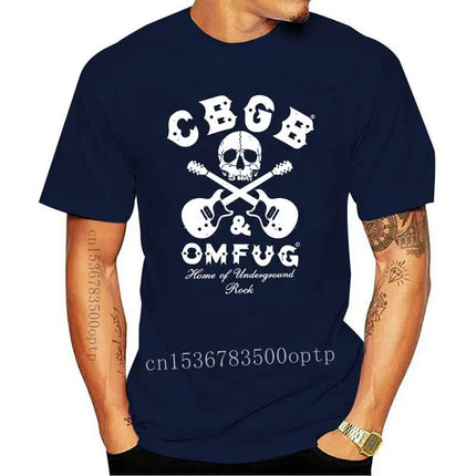 Herrenbekleidung CBGB Crossed Guitars T-Shirt 100% Baumwolle Neu SM Englisch Rock - Originaltitel anzeigen Jugend