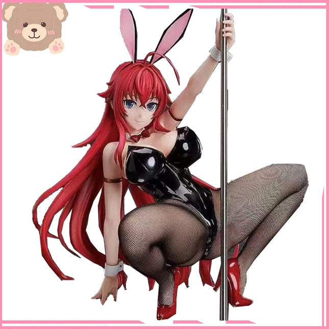 B-style Bunny 1/4  Lias FREEing High School D×D HERO Rias Gremory Pole Anime PVC Action Figure Toy Game Collectible Model Doll