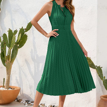 Slim Sleeveless Holiday Beach Dress Fashion Black A-line New In Dresses 2023