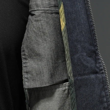 2024 New Men's High Quality Fashion with Handsome Retro Trend Leisure Spring and Autumn Good Zipper Denim Jacket  None   M-6XL
