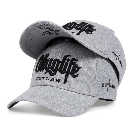 2025 Fashion Fastball CAP Thuglife Embroidery Hiphop Baseball Cap Snapback Hat Adult Outdoor Casual Sun Casual Bone Dropshipping