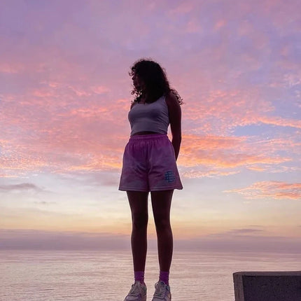 NEW YORK CITY SKYLINE summer gym workout mesh shorts