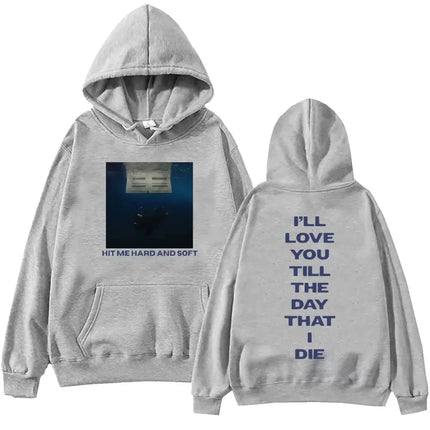2025 Billie Hit Me Hard and Soft 2025 Tour Hoodie Harajuku Casual Hip Hop Streetwear Kawaii Women Sweatshirts Women Pullovers