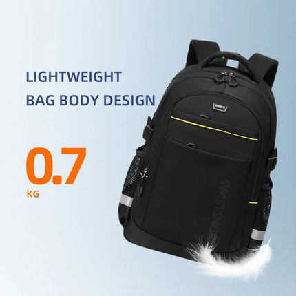 New Waterproof 17.3 Inch Laptop Backpack Men Vintage School Bag Girl Fashion Swiss Backpack Travel Women Rucksack Male Mochila