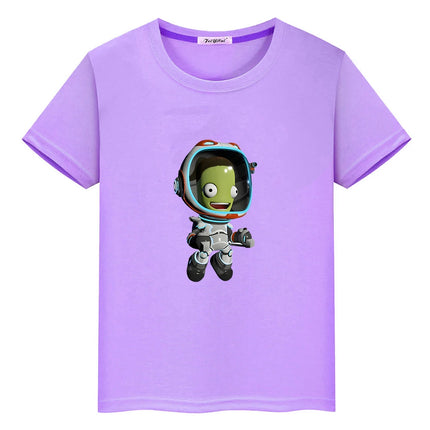 Kerball Space Program T-shirts Game Printing Short Sleeve Casual Tee-shirt 100% Cotton Summer Kawaii Graphic Tshirt Boys/Girls