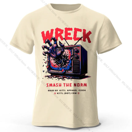Expressive Hand-Painted T-Shirt 100% Premium Cotton Striking Graphic Tee for Bold Fashion Statements