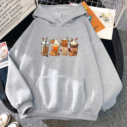 Halloween Hoodie Women Pumpkin Ghost Howdy Hoodies Unisex Autumn Winter Christmas Vintage Pumpkin Cat Pullovers Sweatshirts