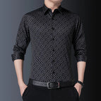 White Print Shirts / L 56-65 KG