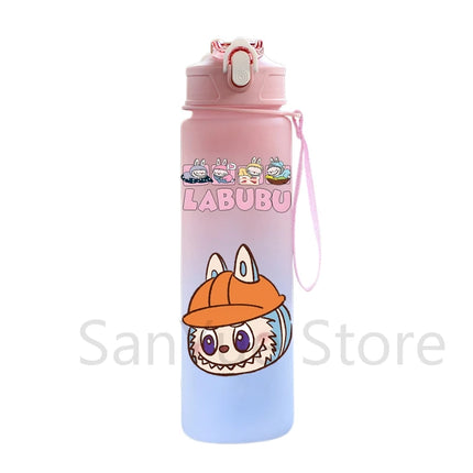 750Ml Cute Cartoon Printed Water Bottle Teenger Student Large Capacity Drinking Portable Outdoor Sport Water Cup Kid Gift