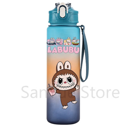 750Ml Cartoon Printed Water Bottle Teenger Student Drinking Portable Cartoon Large Capacity Outdoor Sport Water Cup Kid Gift