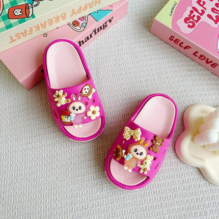 New Popular Cartoon Bear Versatile Eva Slippers for Boys and Girls, Fashionable Double Soft-Soled Non-Slip Sandals 831
