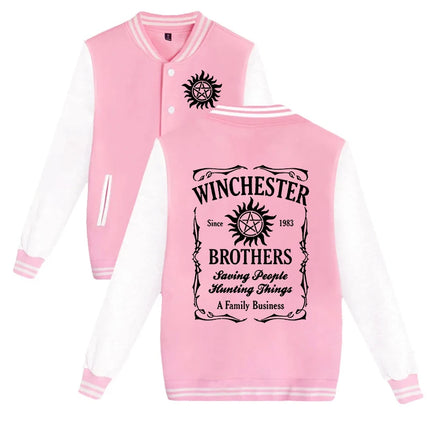 New Supernatural Printing Jacket Women Men Fashion Y2K Casual Baseball Jacket Autumn And Winter Streetwear Baseball Uniform Coat