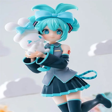 Original Sega Luminasta Hatsune Miku With Cinnamoroll Anime Figure Pvc Model Desktop Decor Figurine Collect Girls Birthday Gift