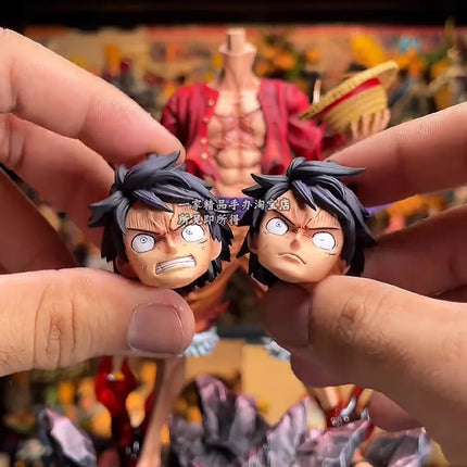 New 24cm One Piece Monkey D. Luffy Anime Figure Four Emperors Luffy Action Figurine PVC Collectible Model Doll Toy Children Gift