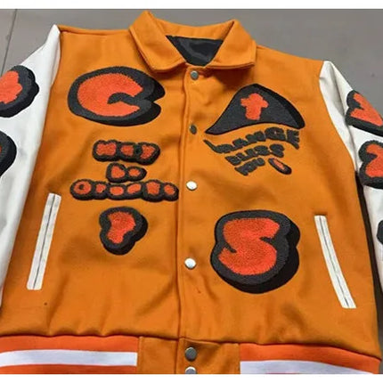 Embroidery Varsity Jacket Men PU Leather Sleeves Oversized Bomber Jackets Women Baseball Coats Streetwear Men Clothing