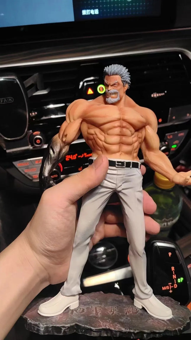 26cm Anime One Piece Figures Monkey D Garp Standing Posture GK Sculpture Scene Action Figurine PVC Ornament Toy Gift Model Decor