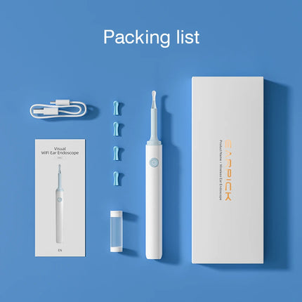 Wireless Visual Ear Endoscope Spoon Safe Silicone Earpick 5MP Camera Ear Wax Remover Luminous Otoscope 3.9mm Ear Cleaning Tools