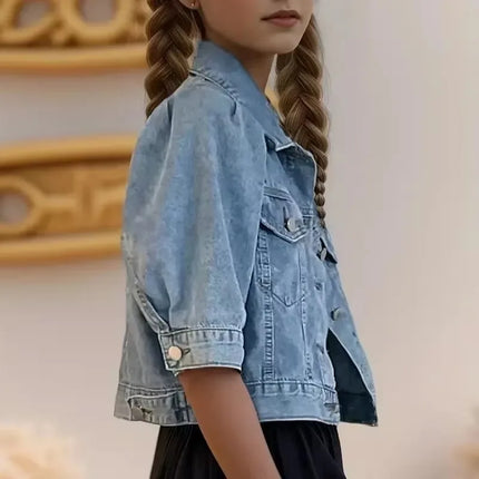 Fashion Womens Retro Denim Jacket Casual Short Denim Cardigan Coat Spring Summer Famale Jeans Jackets Outerwear