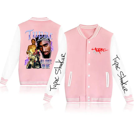 2024 Tupac /2Pac baseball uniform coat casual fashion jacket men