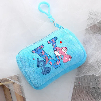 Disney Stitch Kawaii Coin Purse for Children Anime Cartoon Cute Wallet Boys Girls Key Card Storage Pouch Portable Clutch Bag