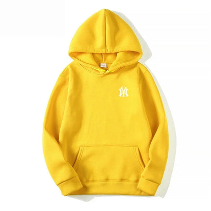Men's and Women's Casual Fashion Trend Fleece Hooded Hoodies Spring Fall Outdoor Sweatshirt Popular Font Print Pullovers Coat