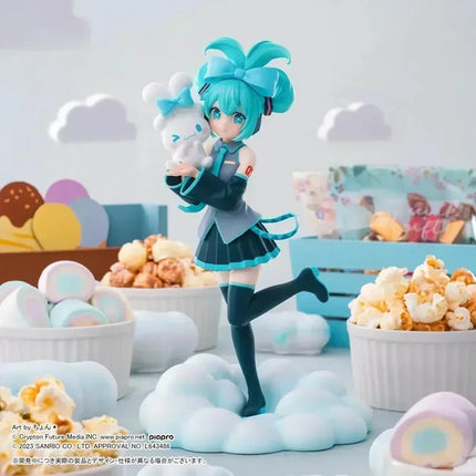 Original Sega Luminasta Hatsune Miku With Cinnamoroll Anime Figure Pvc Model Desktop Decor Figurine Collect Girls Birthday Gift