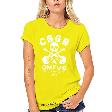 Herrenbekleidung CBGB Crossed Guitars T-Shirt 100% Baumwolle Neu SM Englisch Rock - Originaltitel anzeigen Jugend