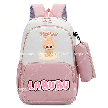 Large Capacity Backpacks Pencil Bag Cartoon Printed Animals Schoolbag Boys Girls Book Stationery Storage Bags Gift