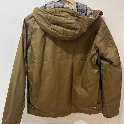 B@r Hooded Waxed Jacket. Lightweight Waxed